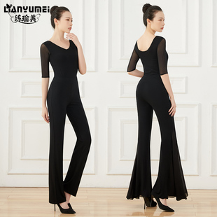 暗扣优雅形d体礼仪训练服套装女高档仪态导师培训走秀舞蹈练功服