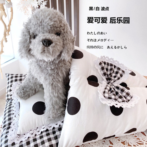 睡袋可拆洗封闭狗窝猫窝秋四季加厚保暖被子泰迪公主宠物床小型犬