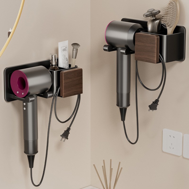 吹风机置物架免打孔家用壁挂卫生间厕所风筒放置支架电吹风机挂架