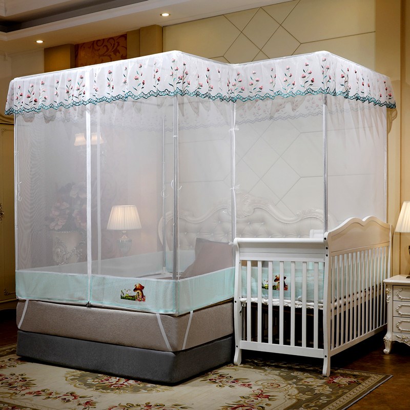 定制防摔拉链超大榻榻米炕加大特殊尺寸亲子母床拼接蚊帐加粗支架