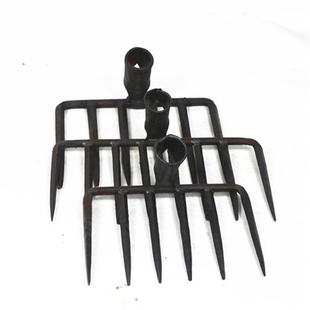 阳江手工锻打耙子6齿8齿铁耙猪八戒耙头整地耙松土碎土耙带柄 包邮