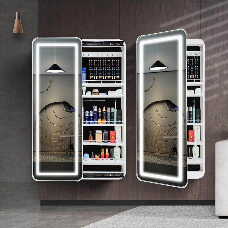 镜全身卧室女生贴墙储物一体镜子推拉壁挂网红智能收纳试衣穿衣镜,住宅家具,穿衣镜,淘宝优惠券,粉丝福利购,淘宝优惠卷