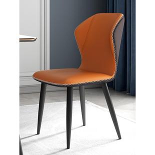 餐椅家用现代简约餐桌椅靠背椅轻奢网红科技布凳子蝴蝶椅餐厅椅子