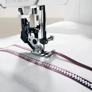 德国百福PFAFF家用电动多功能缝纫机镶带编织物镶珠片松紧带压脚