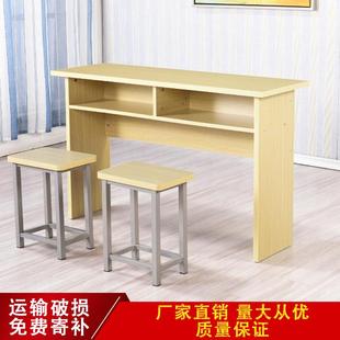 中小学生课桌椅培训桌辅导班桌单双人长条桌学校补习班课桌椅