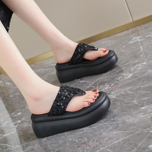 32码33小码女鞋厚底拖鞋女夏外穿小个子夹脚34码凉鞋时尚人字拖