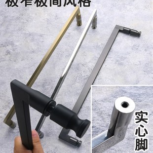 极窄极简c约实心脚304不锈钢淋浴房拉手浴室隔断玻璃门拉手门把手