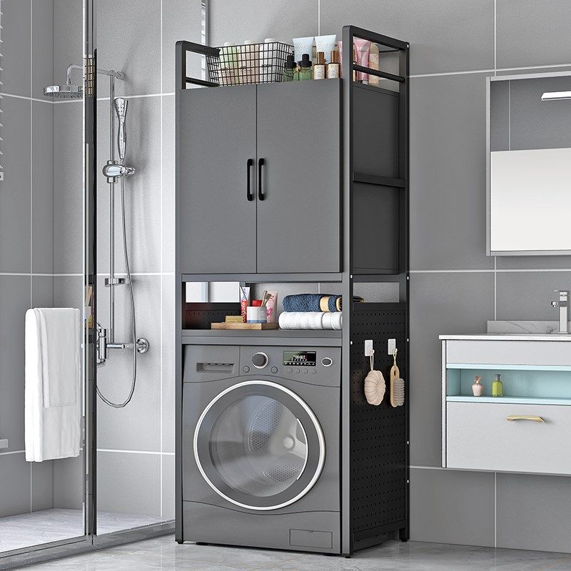 洗衣机置物架落地卫生间阳台款储物柜浴室波轮收纳上方架子洞洞板,收纳整理,洗衣机置物架,淘宝优惠券,粉丝福利购,淘宝优惠卷
