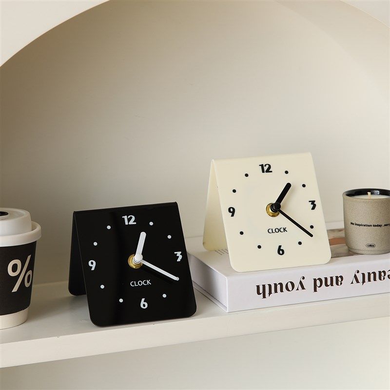 简约电子时钟桌面摆台式钟表摆放式数字座钟闹钟高颜值ins风摆件