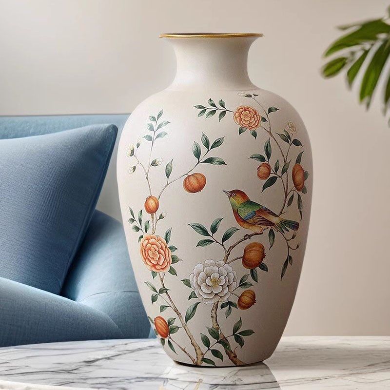 新中式装饰陶瓷花瓶现代简约欧式美式客厅玄关边几摆件工艺摆设品,家居饰品,花瓶,淘宝优惠券,粉丝福利购,淘宝优惠卷