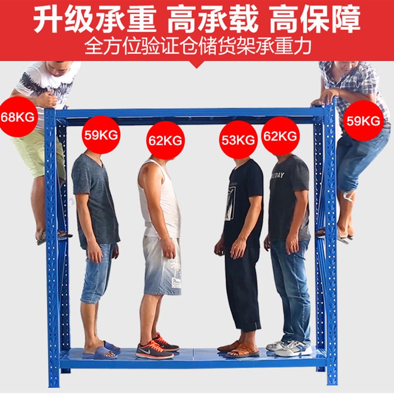 货架仓储家用货物架储物架仓库中型货架置物架落地展示架多层铁架