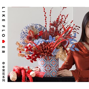 2025蛇年年宵花扭扭棒抱抱桶手工福桶成品diy材料包春节新年礼物