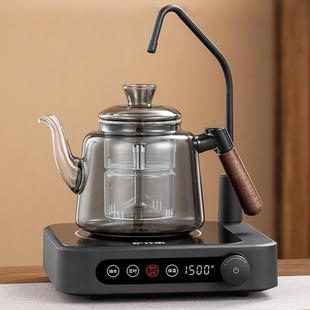 高硼硅玻璃煮茶壶自动上水电陶炉蒸煮一体茶器家用茶具套装 新款
