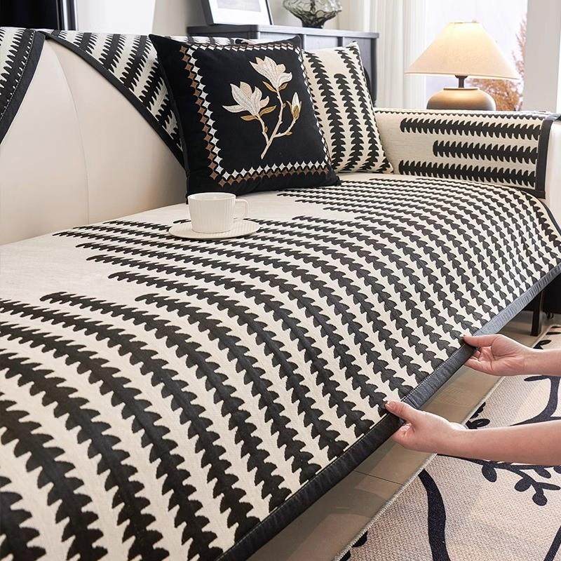 北欧高级感雪尼尔沙发垫四季通用坐垫防滑皮沙发套罩盖布2025新款,居家布艺,沙发垫,淘宝优惠券,粉丝福利购,淘宝优惠卷