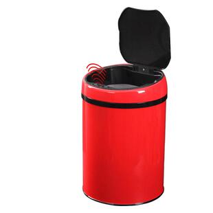 洁然智能感应垃圾桶电子翻盖自动不锈钢办公室家用卫生间车载小筒