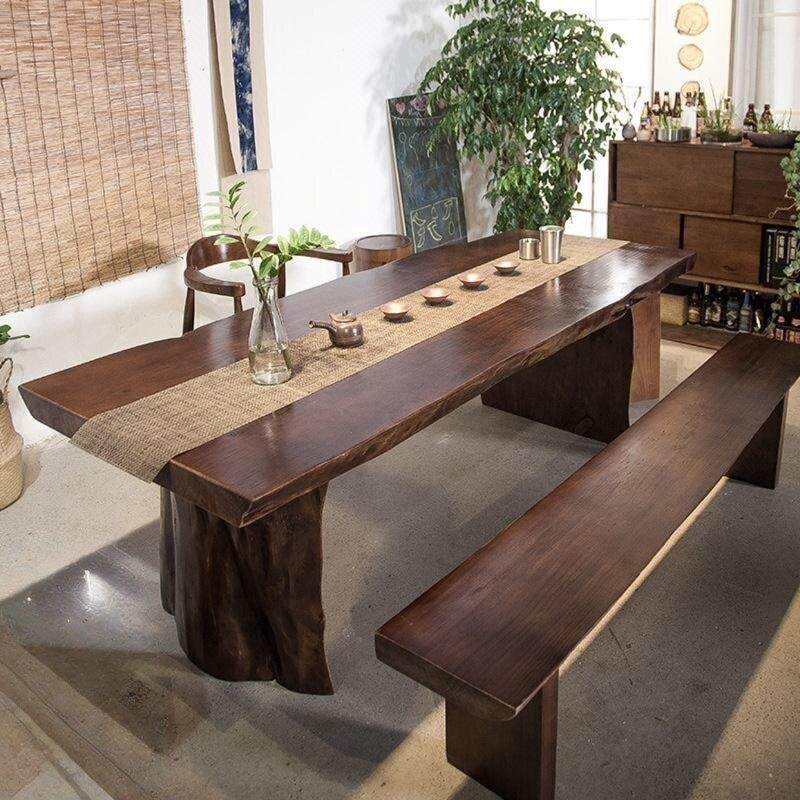 原木自然边茶台大板办公桌会议桌长桌客厅书桌服装店流水台摆放桌,商业/办公家具,会议桌,淘宝优惠券,粉丝福利购,淘宝优惠卷