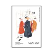 人物极简线条覆古装 饰画现代客厅沙发背景墙橱柜摆件样板挂画抽象