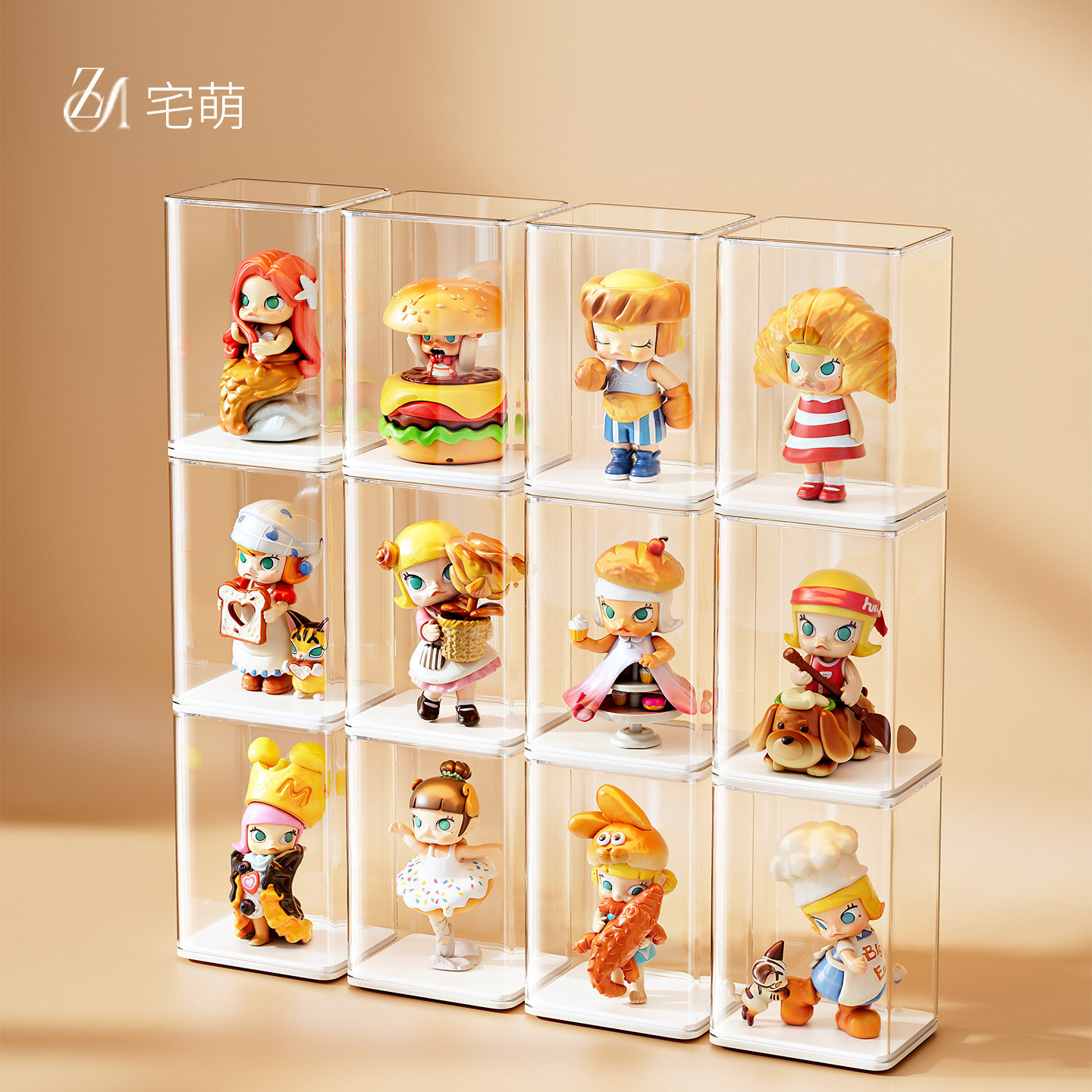 盲盒收纳展示架透明手办展示盒图片