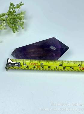 热销 Amethyst double terminated 天然紫水晶双尖 非洲深紫