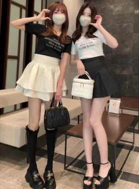 【日本直邮】Grl 紫罗兰内衬喇叭迷你裙  品番:gm772