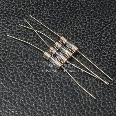 电磁炉电源板保险丝250V慢断玻璃保险管3.6*10带引脚T1A2A3A4A5A6