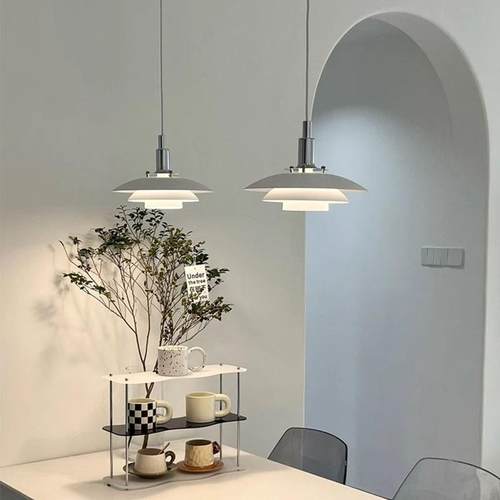 北欧丹麦餐厅吊灯设计师款led卧室客厅书房PH5飞碟简约餐桌吧台灯