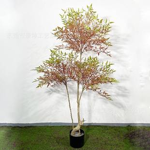 仿真南天竹绿植欧式小清新植物盆栽网红造景家居装饰客厅落地摆件
