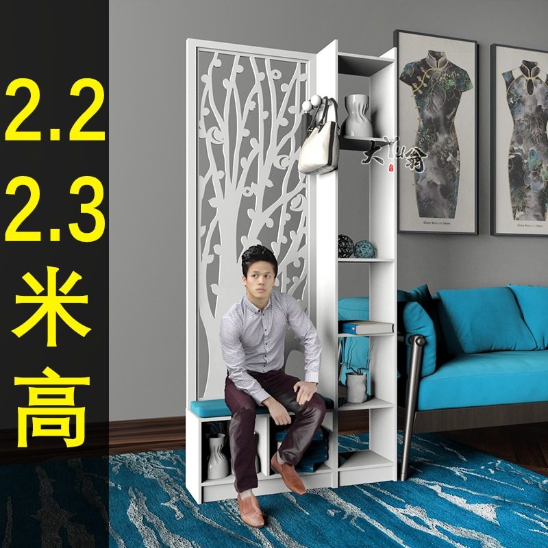 包邮发财树简约现代卧室屏风屏风隔断玄关时尚客厅W办公酒店隔断