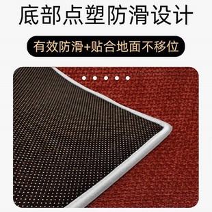 红色喜庆入户门地垫家用玄关防滑脚垫大门口进门垫可裁剪高级地毯
