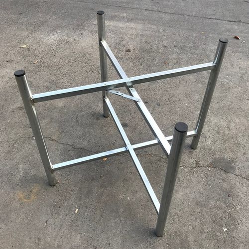 【现货】镀锌管桌脚不生锈折叠易收纳脚架支架方T形圆形台脚台架