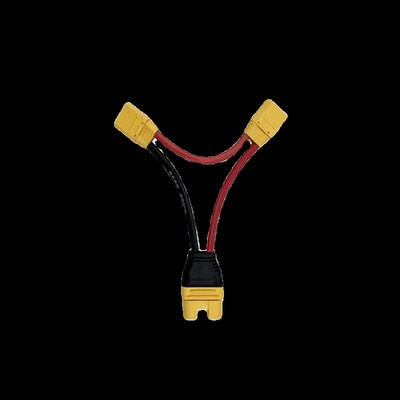 艾迈斯XT90/AS150U插头串联线增加电压8号硅胶线12cm