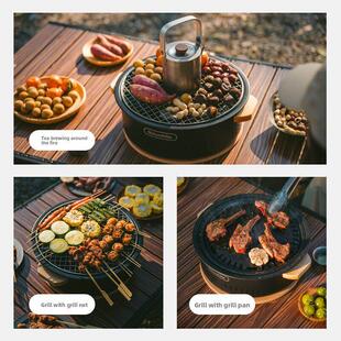 Noke制茶炉烧烤炉家用户外便携式烧烤炉木炭器具成套