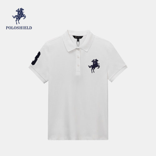 【商场同款】POLOSHIELD女士百搭时尚POLO衫短袖上衣6262T1C048