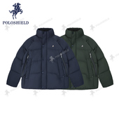 插肩袖 立领保暖短款 时尚 POLOSHIELD保罗希尔德收口袖 男士 羽绒服