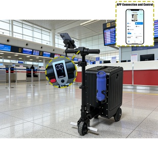 智能行李箱自动跟随骑行电动拉杆箱多功能防盗儿童成人通用可登机