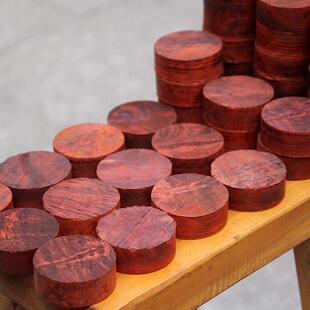 印度小叶紫檀木料 棋子料 象棋料 瘤疤金星老料 木头原料原木老料