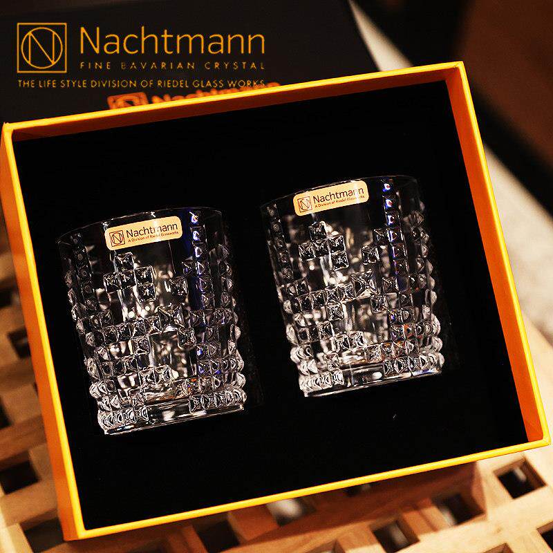 德国进口水晶玻璃高端威士忌酒杯果汁饮料牛奶水杯对礼盒