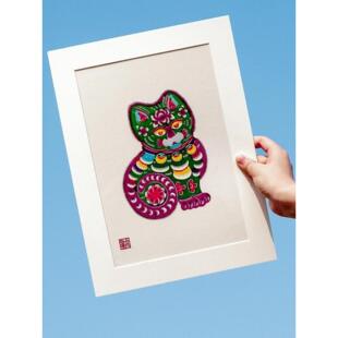 蔚县剪纸窗花 窗户贴纸挂画手工非遗工艺品居家装饰小摆件小礼物