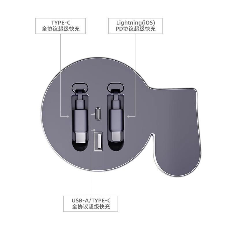 适用于宝马2系3系4系i3i4车载120w快充拓展坞改装配件充电器