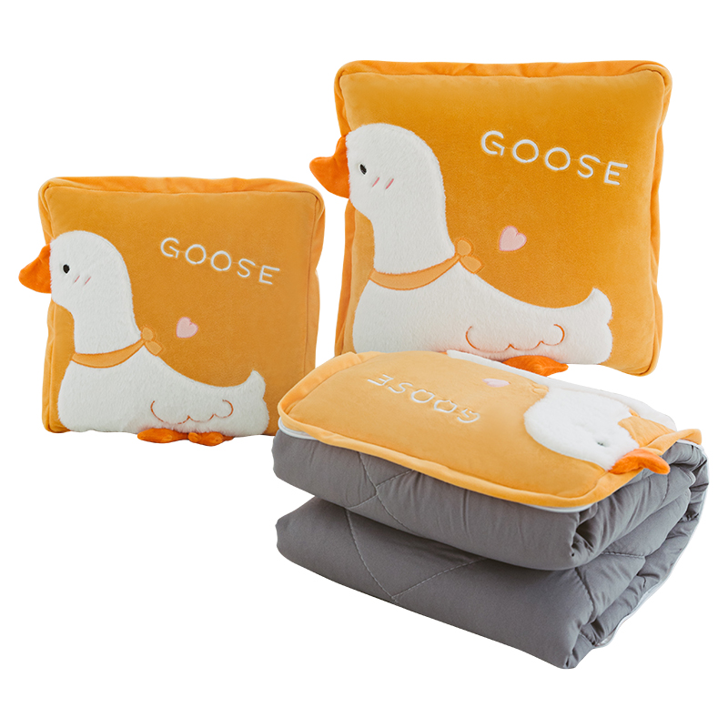 抱枕被子两用午休空调被折叠汽车载枕头办公室午睡毯子二合一靠枕