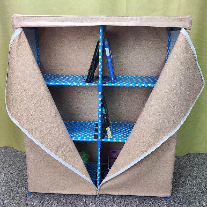 覆合面料定制置物架罩防尘罩纯色防水简约全包罩子衣柜罩鞋架罩布