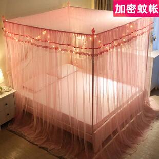 三开门蚊帐家用2025新款卧室免安装1米8乘2米的床双人床1米5x2米3