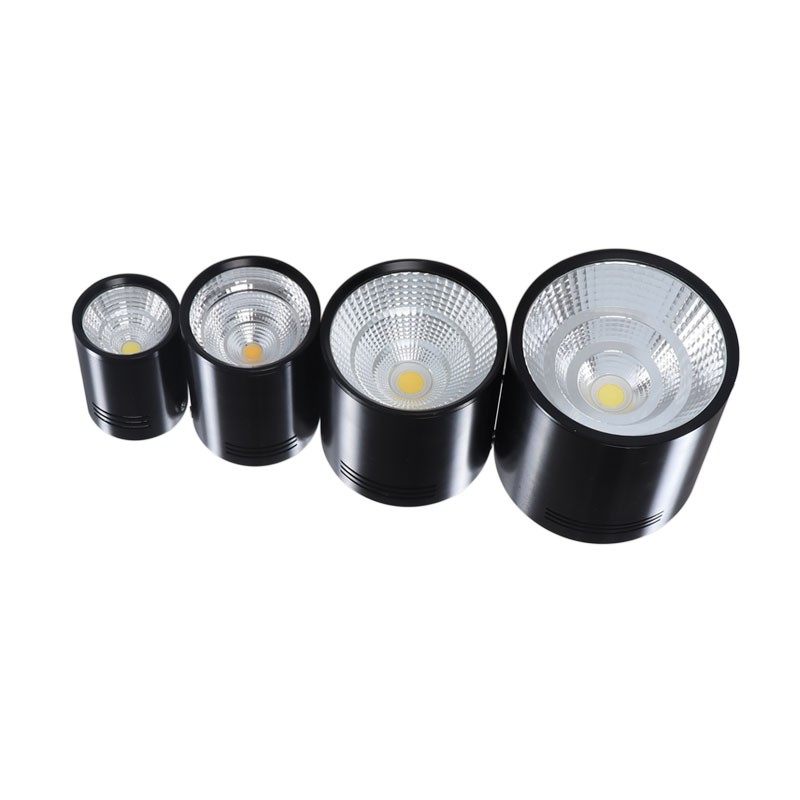 LED明装射灯cob筒灯7W12W20W30W客厅背景墙家用服装店吊线筒射灯