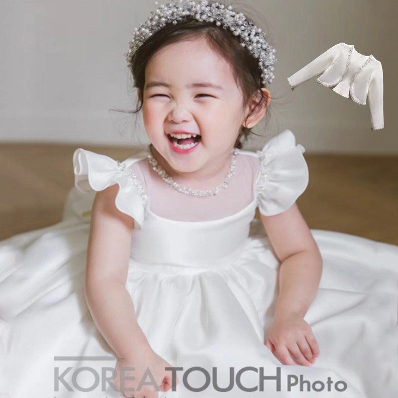 儿童礼服公主裙女童蓬蓬纱花童钢琴演出服生日主持人晚礼服女冬款