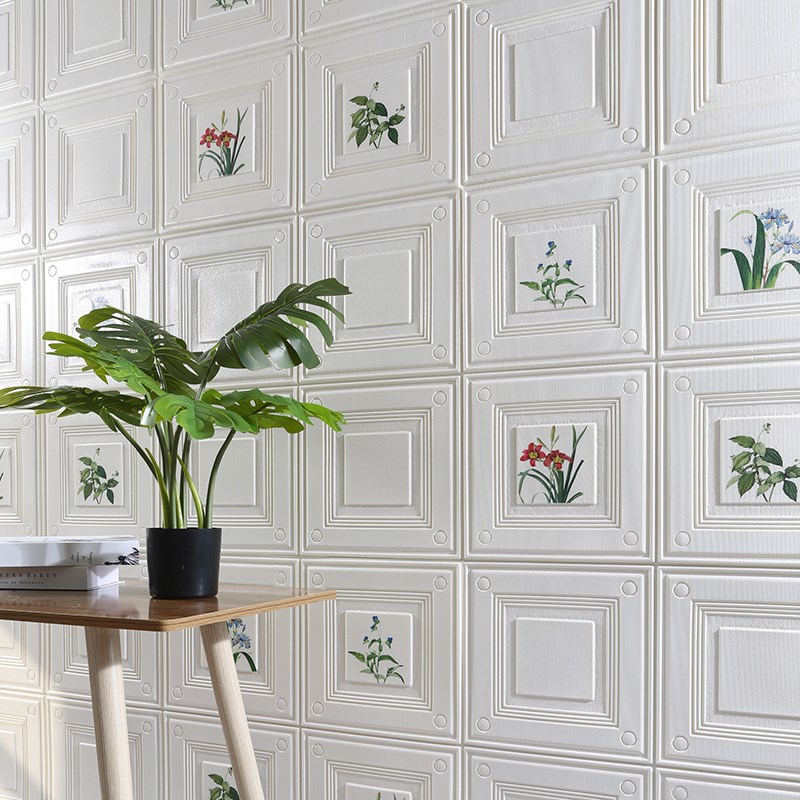 3d立体墙贴墙纸自粘壁画卧室温馨花鸟客厅电视背景墙面装饰壁贴纸