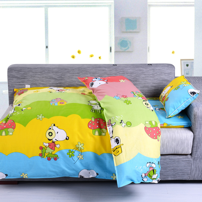 纯棉幼儿园被子三件套午睡含芯棉被褥儿童被子六件套床上用品