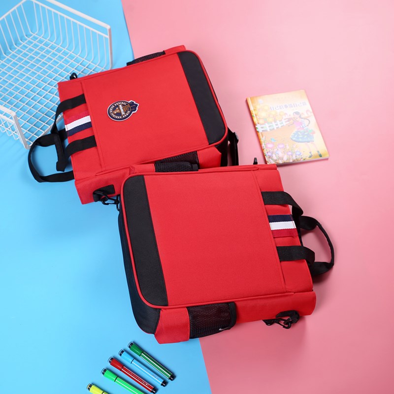 防水双肩包补习袋手提袋小学生书包女童公主单肩补课包美术包拎包