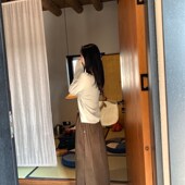 灯芯绒高腰显瘦A字设计感半身裙中长款 FENG甜甜2023秋季 新款