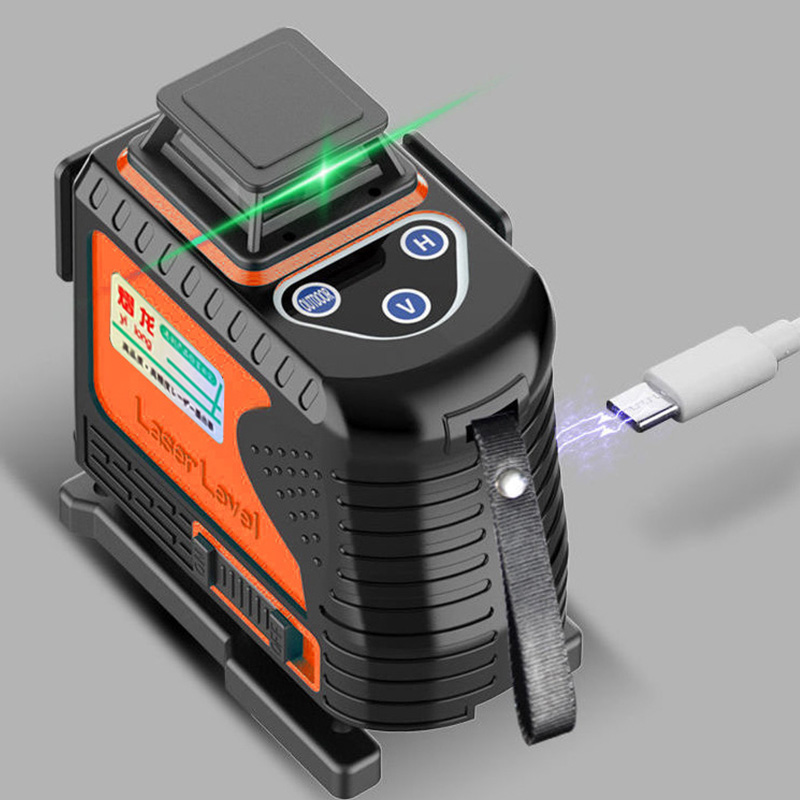 12线绿光水平仪红外线激光平水仪室外强光高精度蓝光8/16线贴地仪