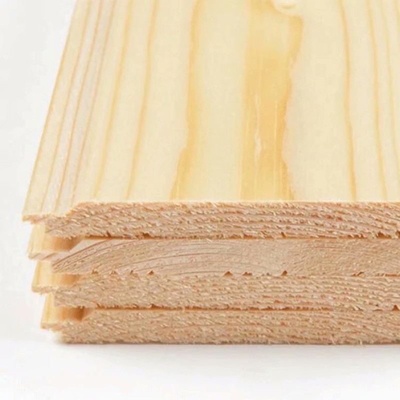 无节免漆扣板PVC桑拿板浴室松木阳台吊顶护墙板实木无结长条 墙面